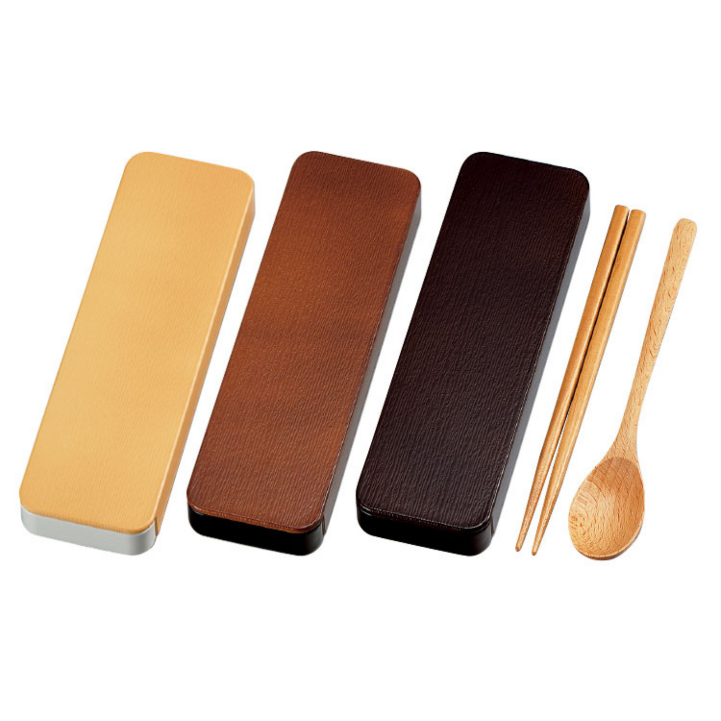 Wooden Chopstick and Spoon Set | Dark Brown