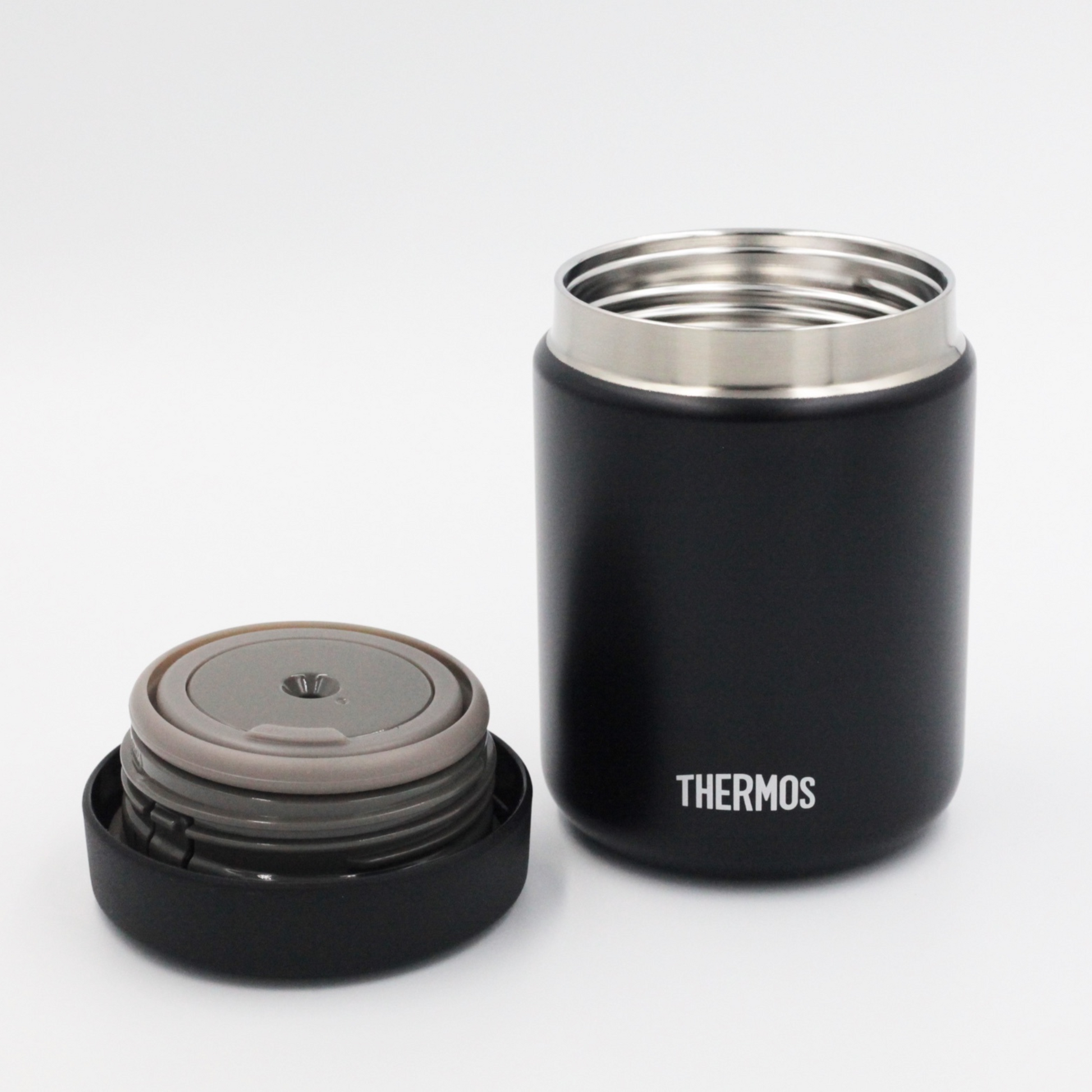 Thermos 2330tri6 Black/silver Stainless Steel Vacuum Insulated Food Jar 10  Oz. for sale online