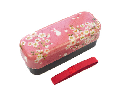 Sakura Rabbit Slim Compact Bento Box (510mL) | Pink