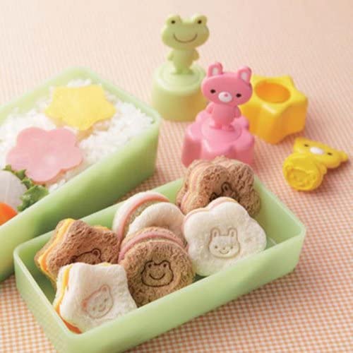 Japanese Bento Accessories Ham Cheese Cutter Set Bear and Messages