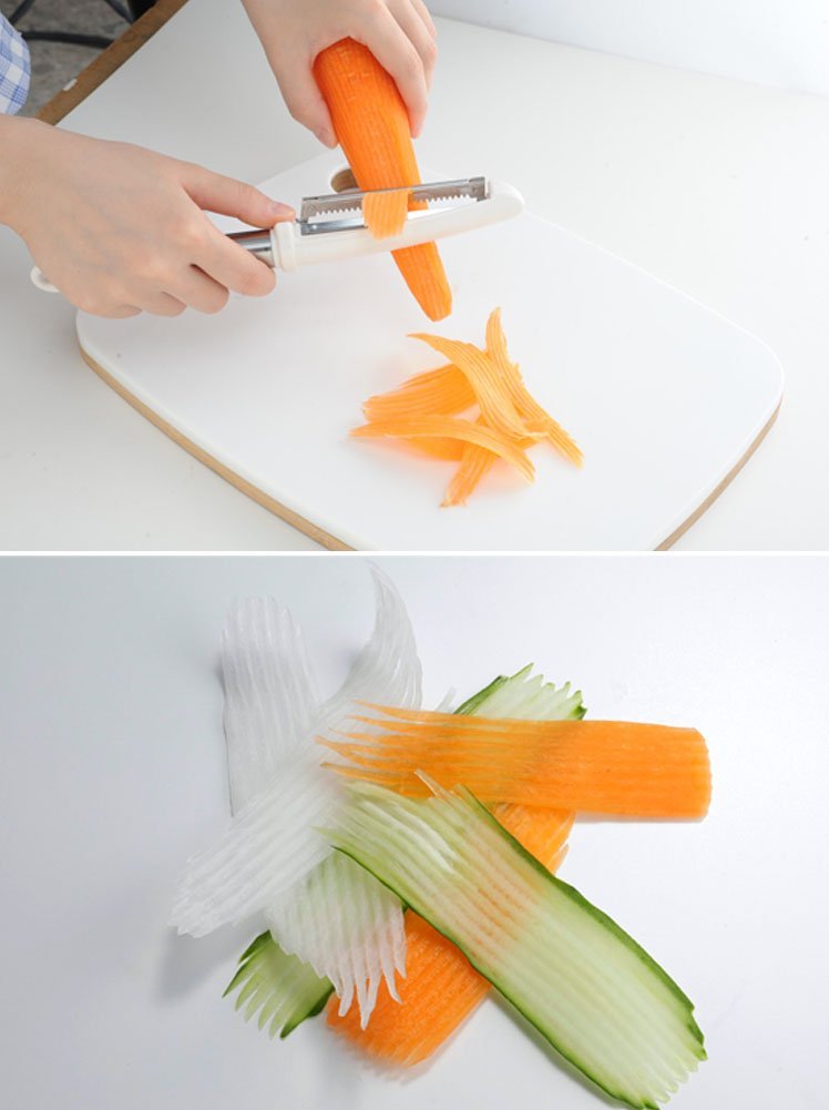 New Cucumber Slicer Creative Stainless Steel Fruit Vegetable Cutters  Kitchen Gadgets Cucumber Strawberry Divider Slicer Cutter