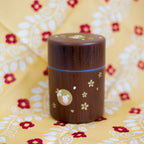 Usagi Holzmaserung Teedose | Klein (250 ml)