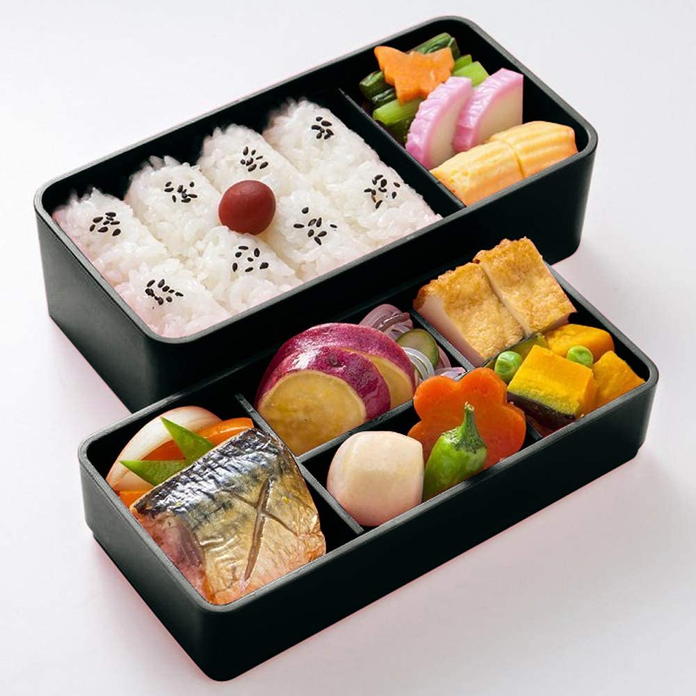 Bento Lunch Box Designer Set Blue Rabbit Set Rectangle Blossom for