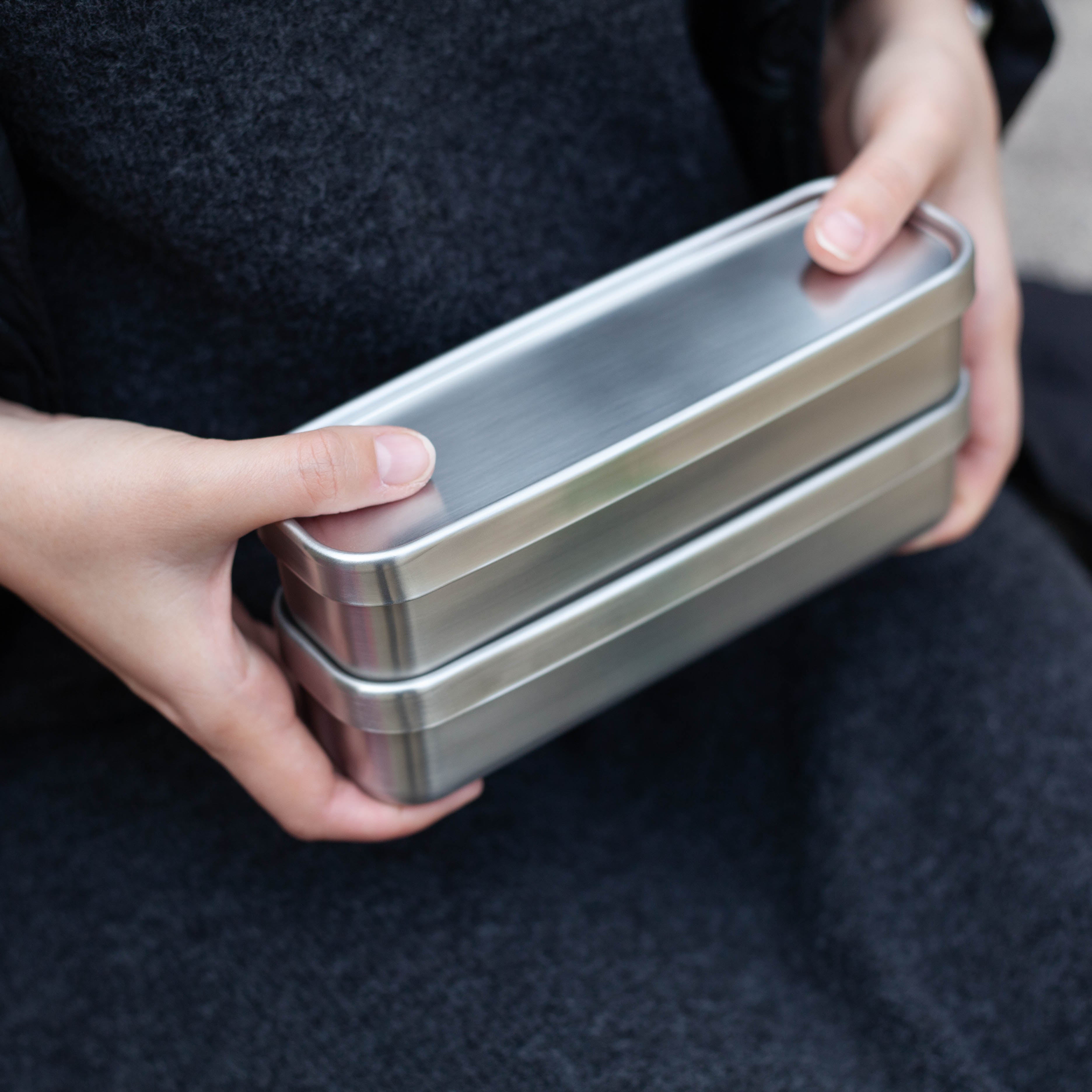 Zen 07 - Stainless Steel Two Tier Bento (700mL)