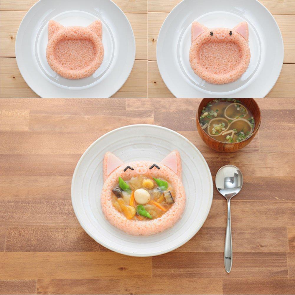 Laughing Animals Curry Rice Mold Set