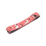 Cats 27 cm Japanese bento lunch band with black and white cats on pink⠋