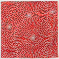 Isa Monyo Reversible Furoshiki 48cm | Kiku Rot und Blau