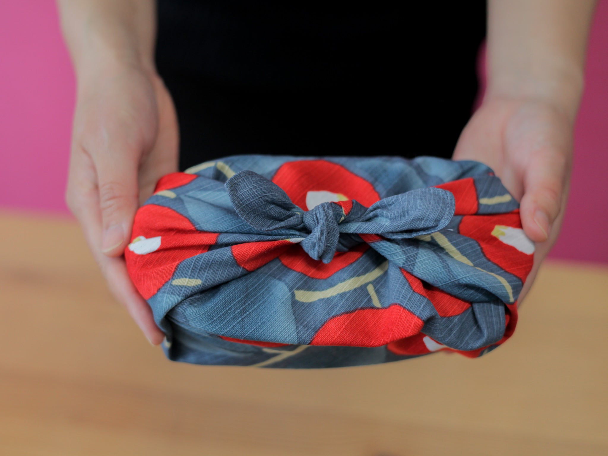 Furoshiki Wickeltuch 48cm | Tsubaki Marineblau