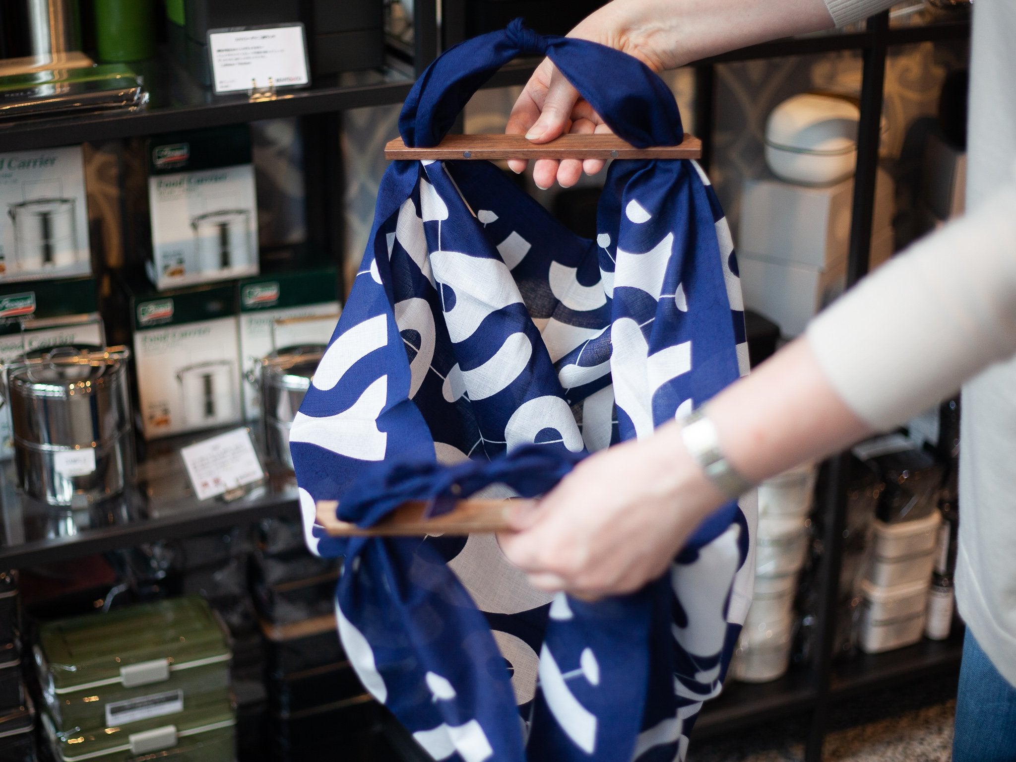 Furoshiki Patchin (Bag Handle) | Walnut