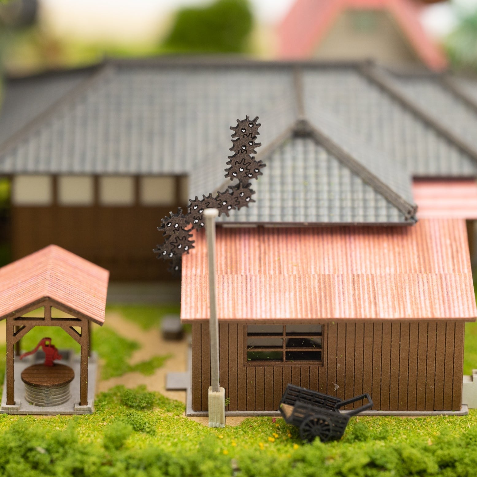 Ghibli Miniatur-Diorama | Eine ganze Menge Totoro 