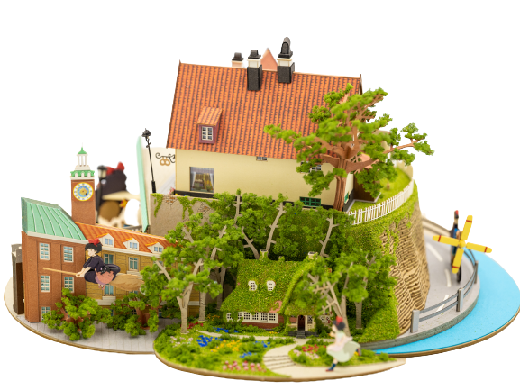 Ghibli Miniatur-Diorama | kikis Lieferdienst
