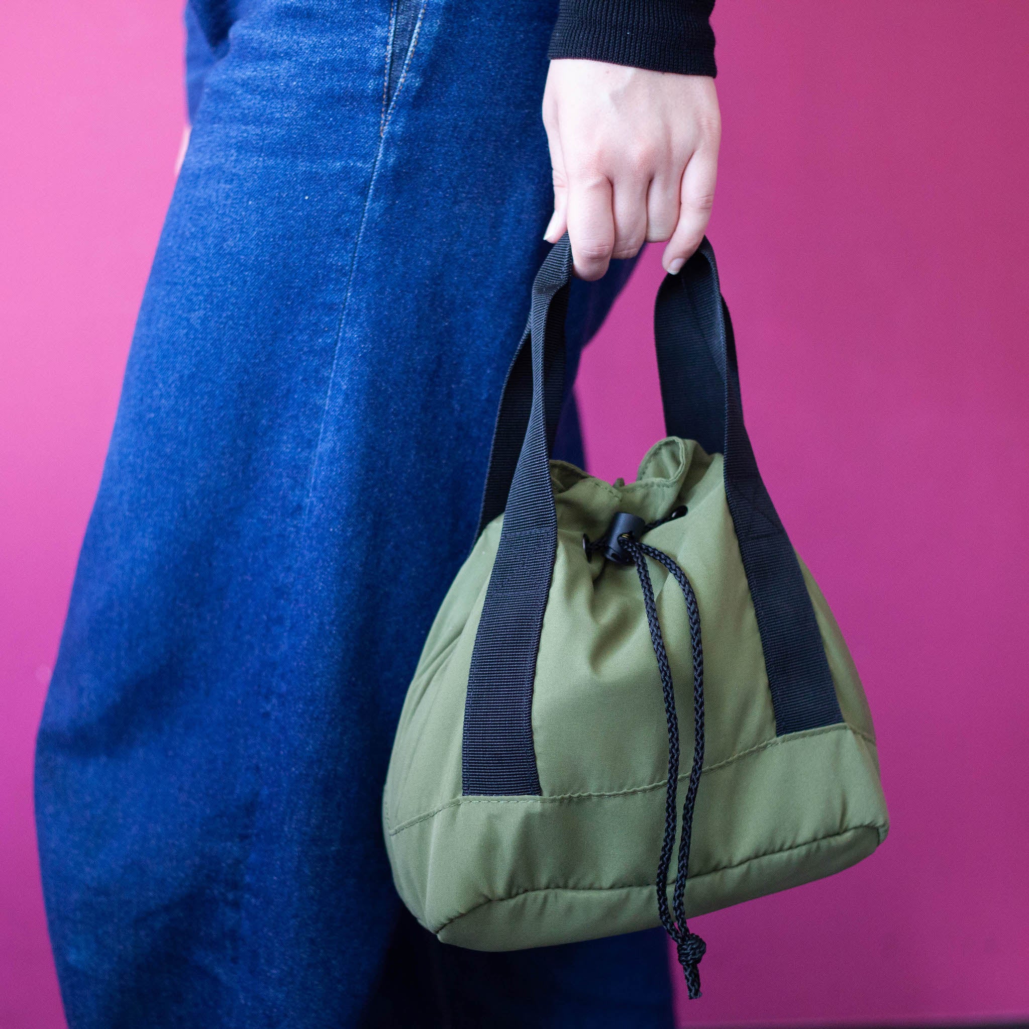 Bolsa térmica con cordón | Musgo Verde