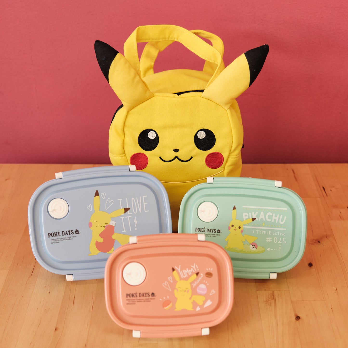 Caja Bento Roja Pikachu Poké Days (430 mL)