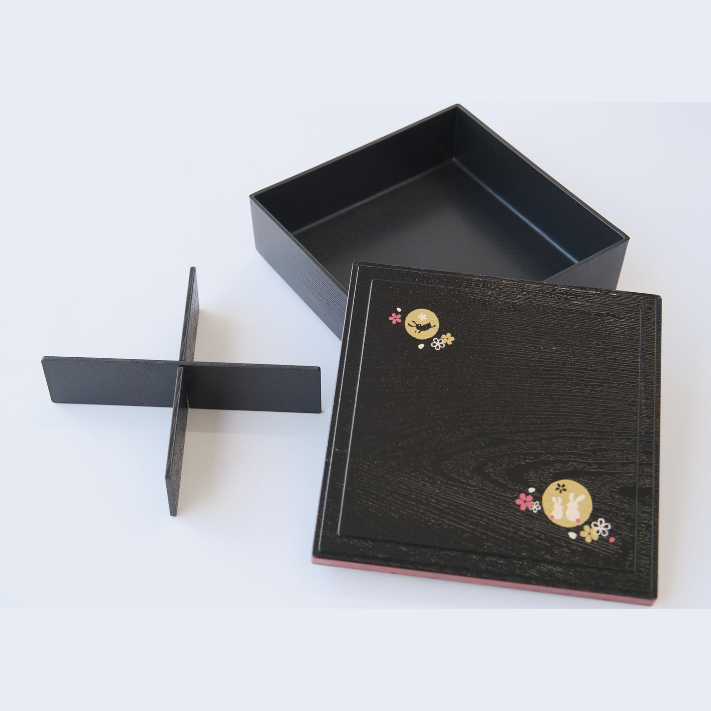 Rabbit Moon Small Shokado Bento Box (16.5 x 16.5 cm)