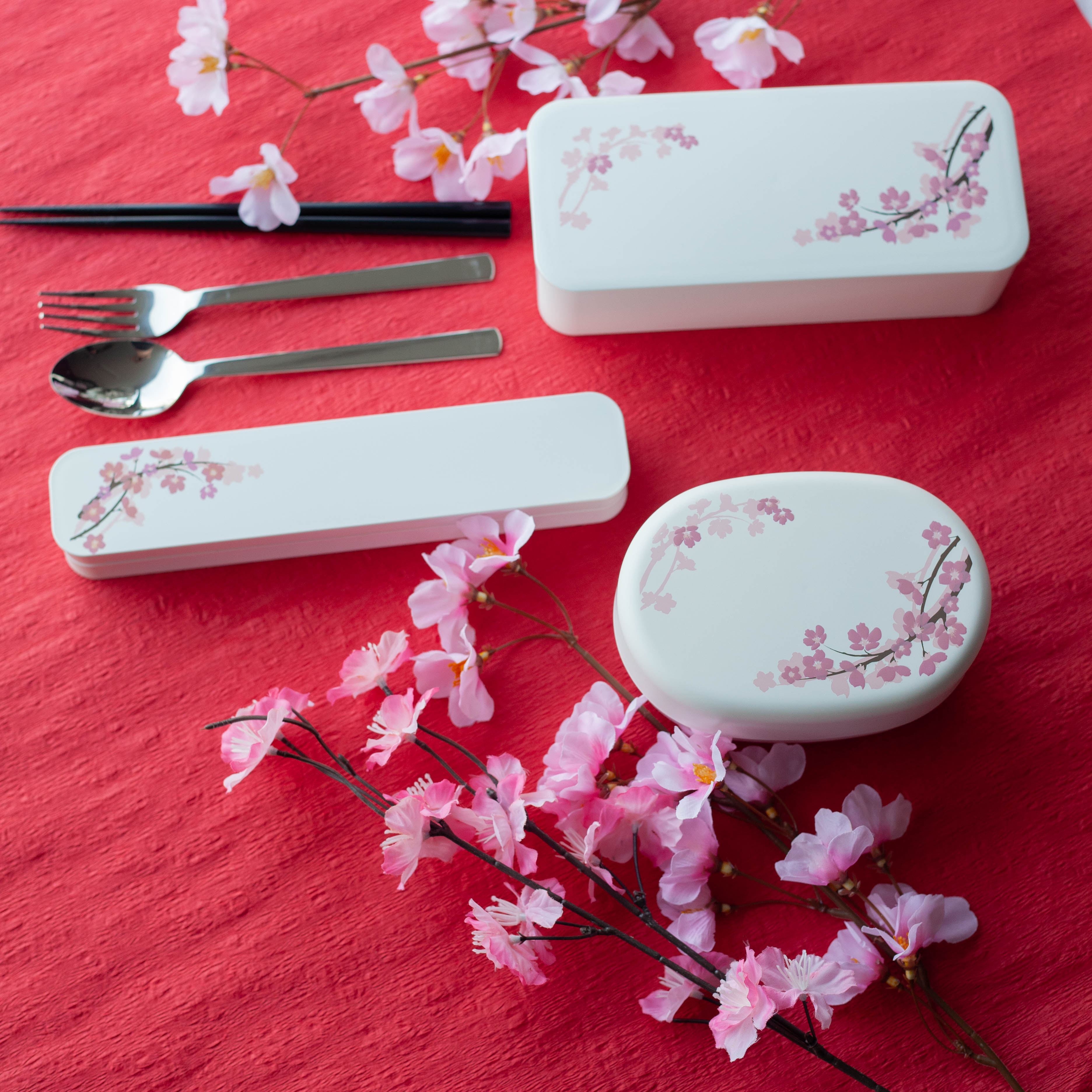 Sakura Cutlery Set | White
