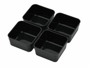 Juego de compartimentos interiores para fiambrera japonesa Ojyu de 18 cm | Negro