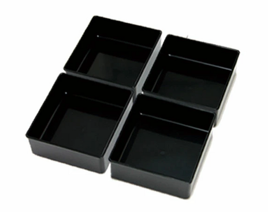 Inner Compartment Set for Ojyu Two Tier Picnic Box Large (22.5cm) | Black