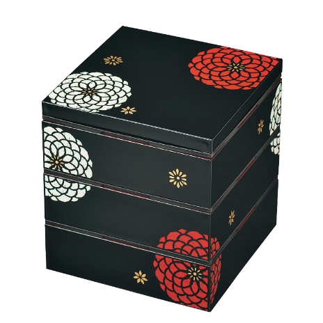 Ojyu Three Tier Picnic Box Large | Black by Hakoya - Bento&co Japanese Bento Lunch Boxes and Kitchenware Specialists