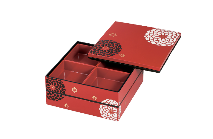 Ojyu Two Tier Picnic Box Large | Red by Hakoya - Bento&co Japanese Bento Lunch Boxes and Kitchenware Specialists