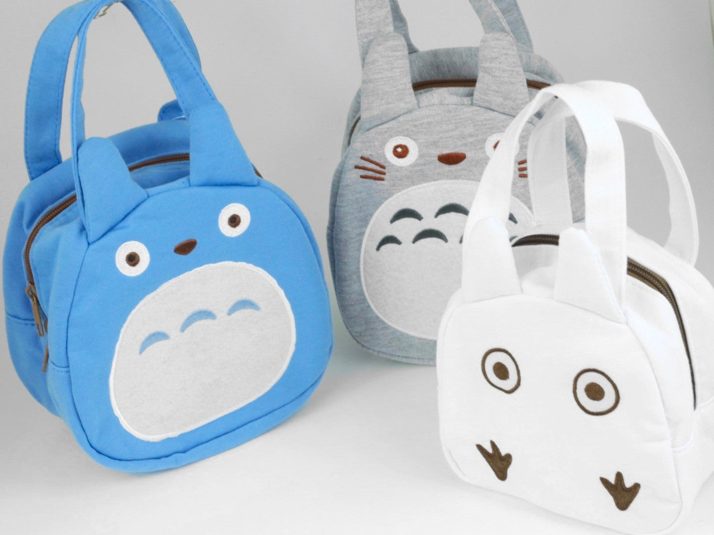 Totoro Bento Bag | Chibi White by Skater - Bento&co Japanese Bento Lunch Boxes and Kitchenware Specialists