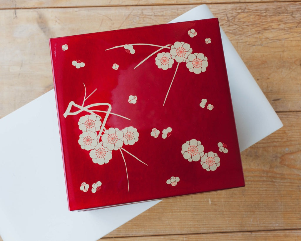 Plum Blossom Bento Box | Red (15cm)