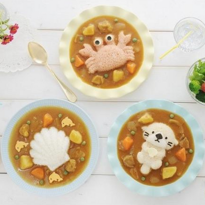Sea Animals Curry Rice Mold Set