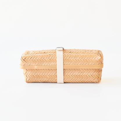 Bento-Box aus gewebtem Bambus | Lang (580 ml)