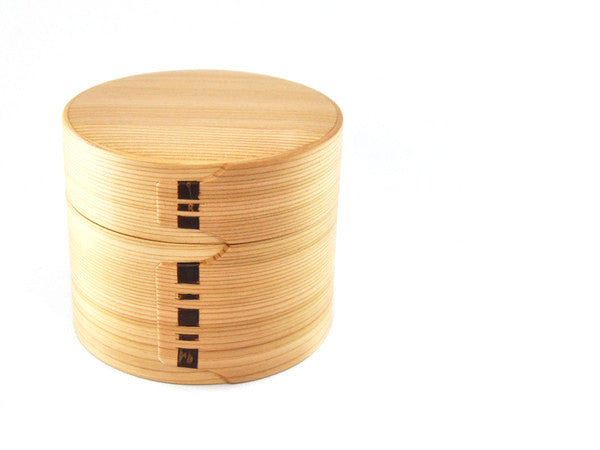 Traditional Wooden Bento Box - Japanese Cedar - Square or Ellipse Shape -  ApolloBox