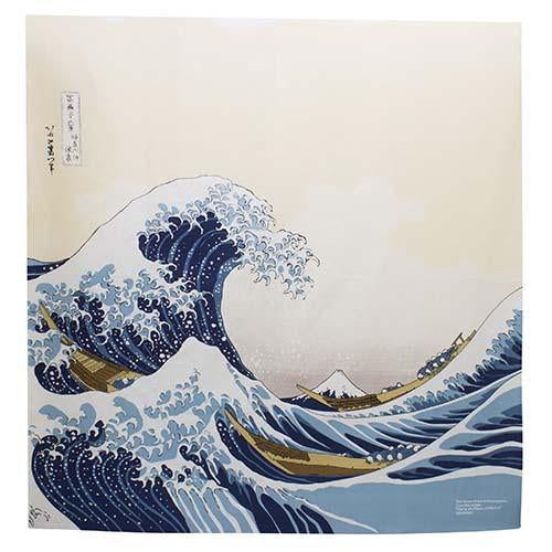 Large Hokusai Ukiyo-e Furoshiki | The Great Wave off Kanagawa by Yamada Seni - Bento&co Japanese Bento Lunch Boxes and Kitchenware Specialists