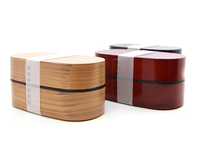 Nuri Wappa Wood Tone Bento Box | Dark Wood by Hakoya - Bento&co Japanese Bento Lunch Boxes and Kitchenware Specialists