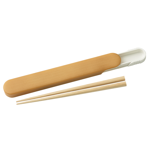 Haramaki Light Brown Wood Chopstick Set