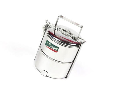 Seagull Tiffin Stainless Steel Lunch Box | Large by Noble Traders - Bento&co Japanese Bento Lunch Boxes and Kitchenware Specialists