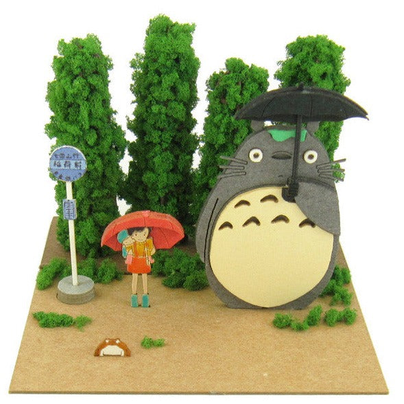 Totoro Miniaturkunst | Mein Nachbar Totoro: Totoro und die Bushaltestelle